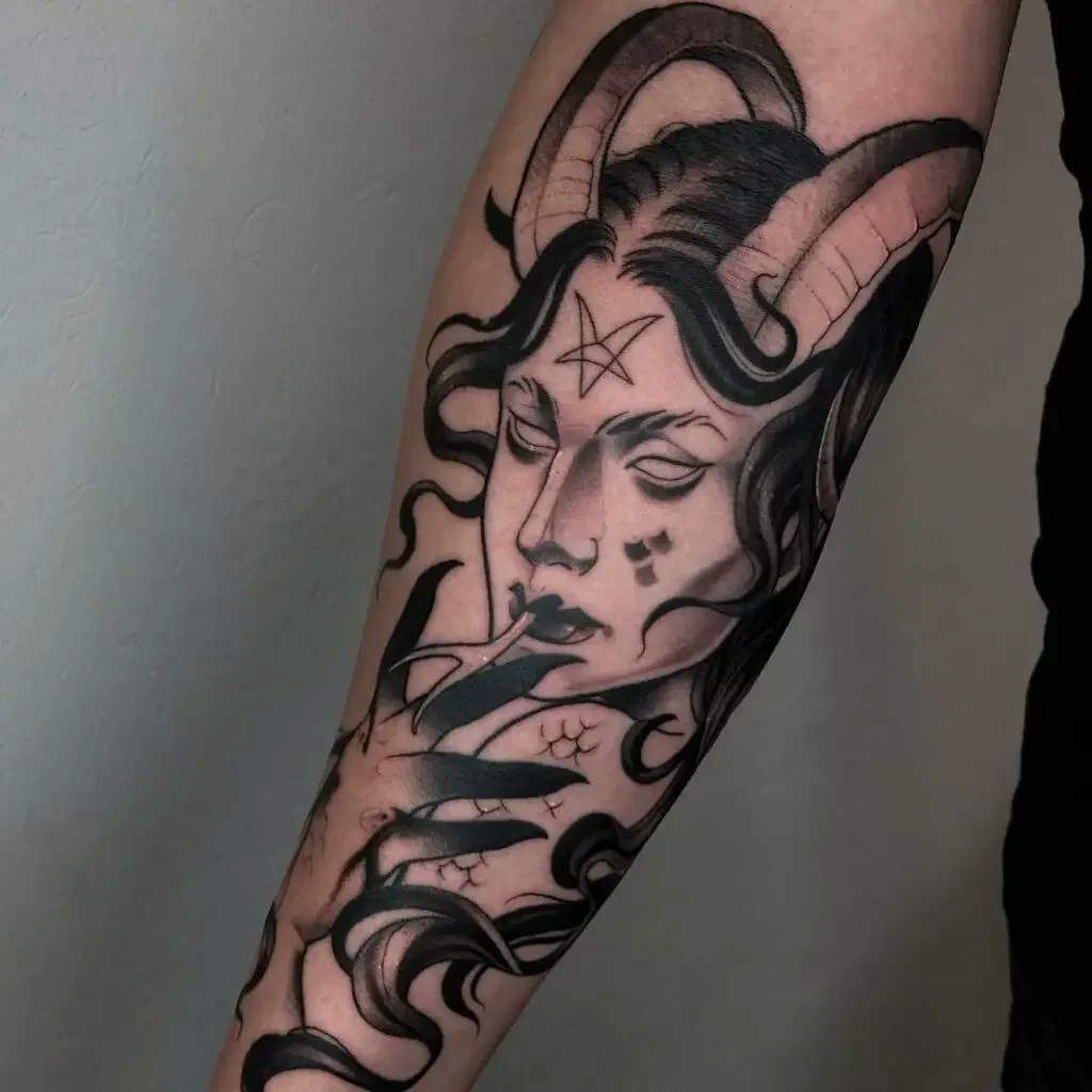 Creature Witch Tattoo