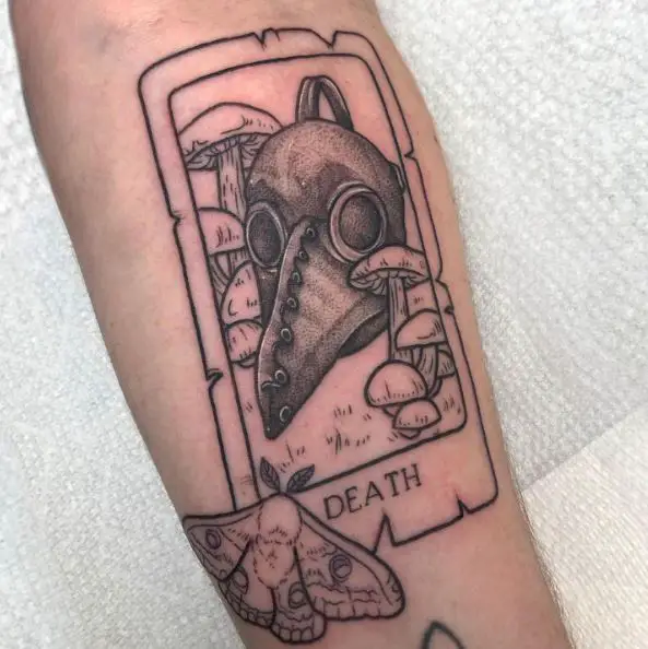Death Tarot Card Tattoo Piece