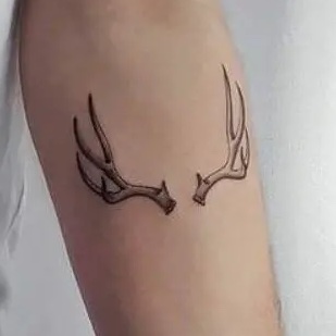 Deer Antlers Basic Tattoo