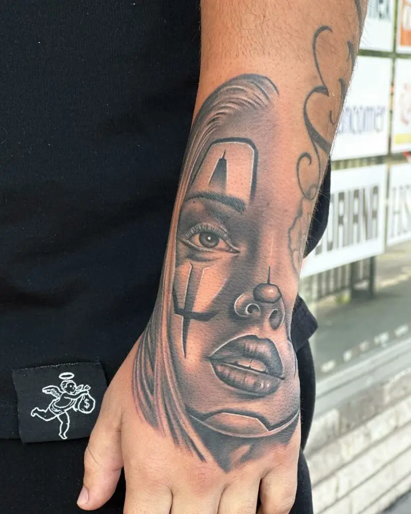 Grey Payasa Chicano Tattoo