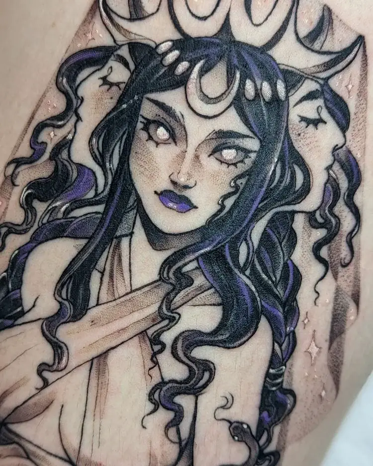 Triple Goddess Persephone Tattoo
