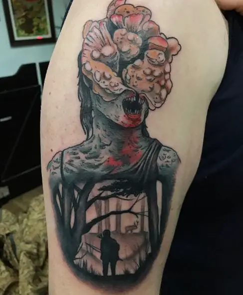 Last of Us Clicker Arm Tattoo