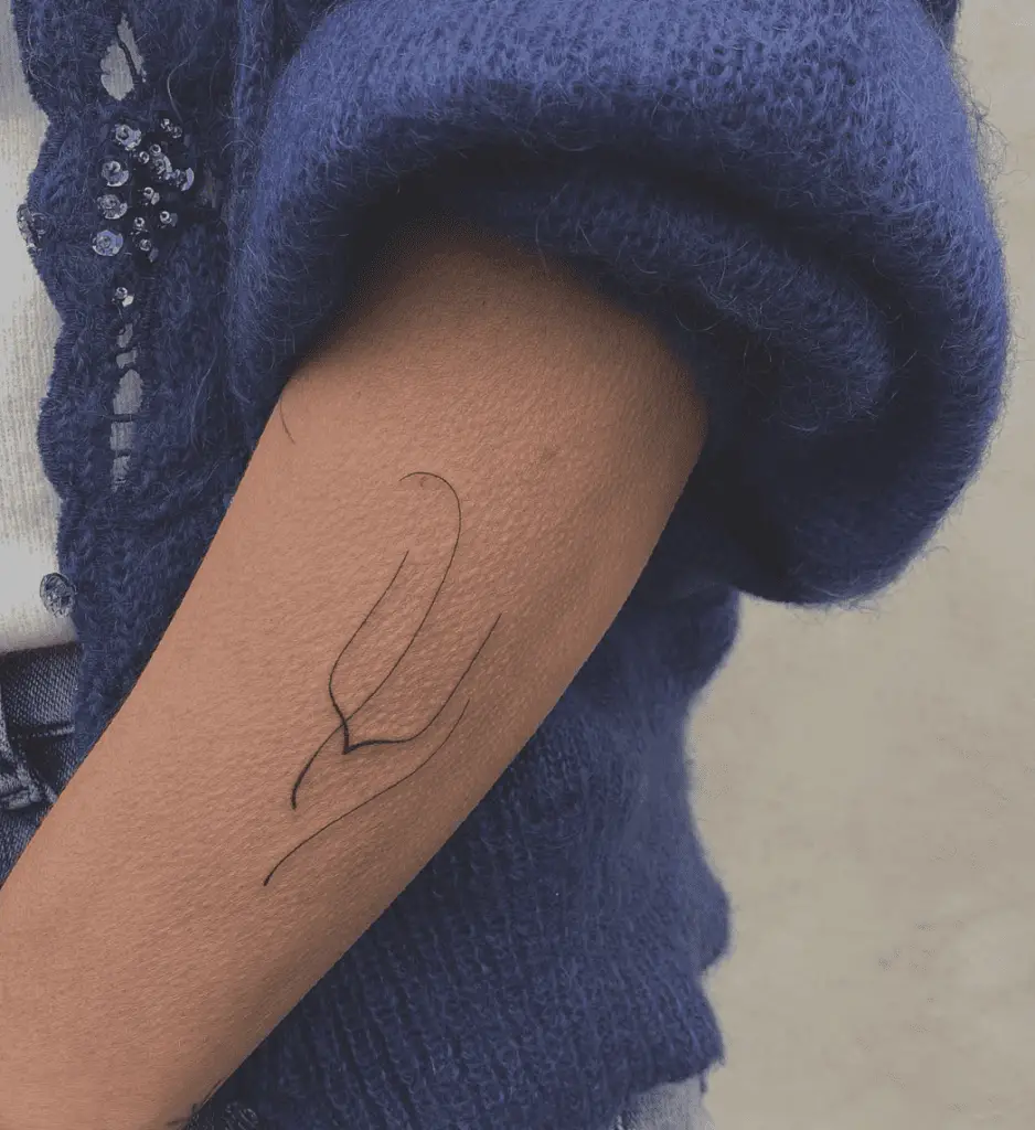 Simple Abstract Lines Arm Tattoo