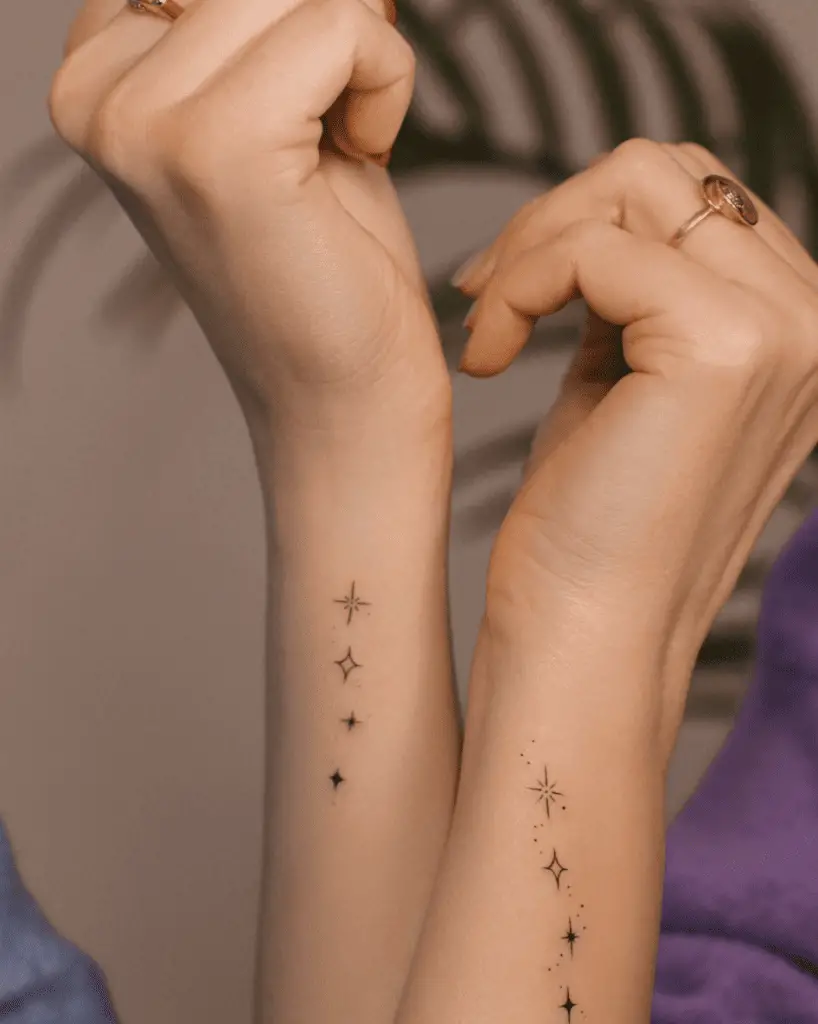 Stars Aligned Couple Tattoo
