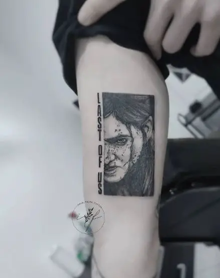 The Last of Us Elli Tattoo Piece