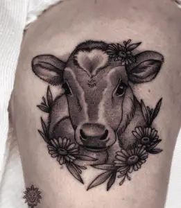 60+ Cow Tattoo Ideas To Leave You Udderly Inspired And Amoosed!