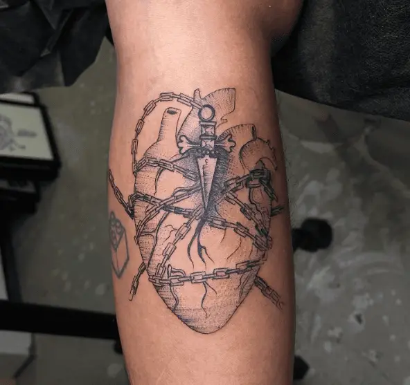 Kurapika’s Chained Heart Tattoo