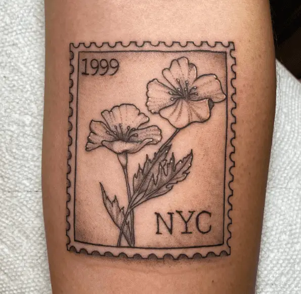 1999 Post Stamp Tattoo