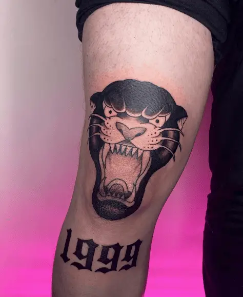 Jaguar with 1999 Year Tattoo