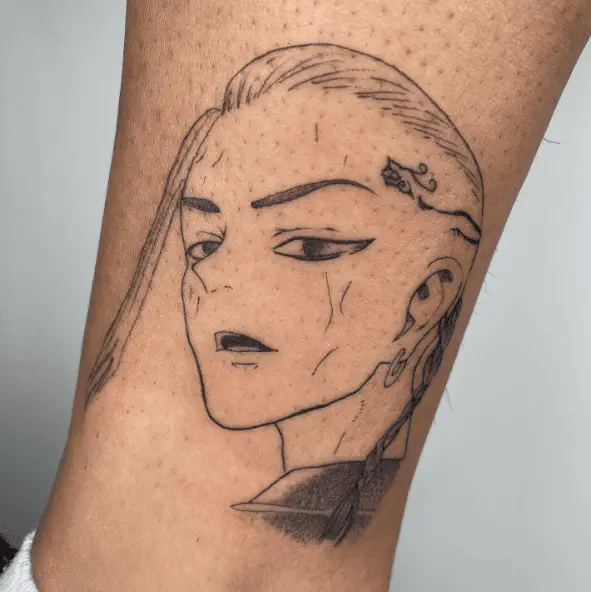 Tokyo Revengers Draken Face Tattoo