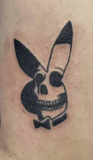 Playboy Bunny Skull Tattoo