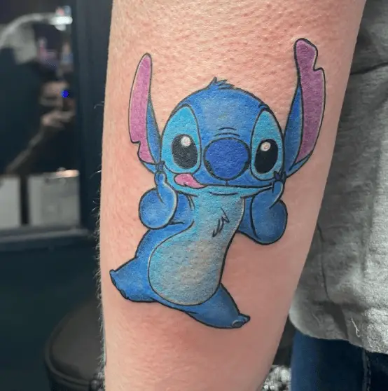 Stitch Disney Character Tattoo
