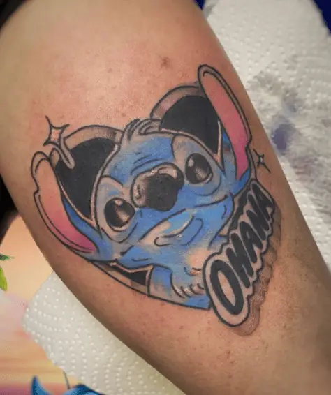 Ohana Stitch Tattoo Piece