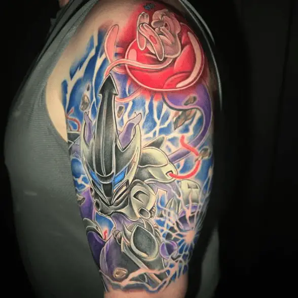 Armored Mewtwo and Mew Arm Tattoo