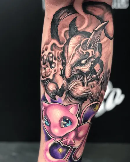 Pokémon Fusion Sleeve Tattoo