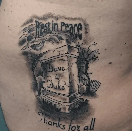 Dave and Duke's Tombstone Tattoo