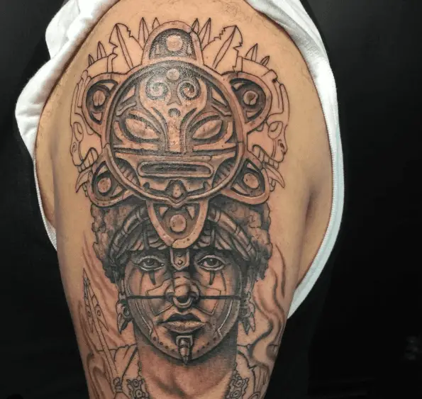 Taino Warrior Tribal Arm Tattoo