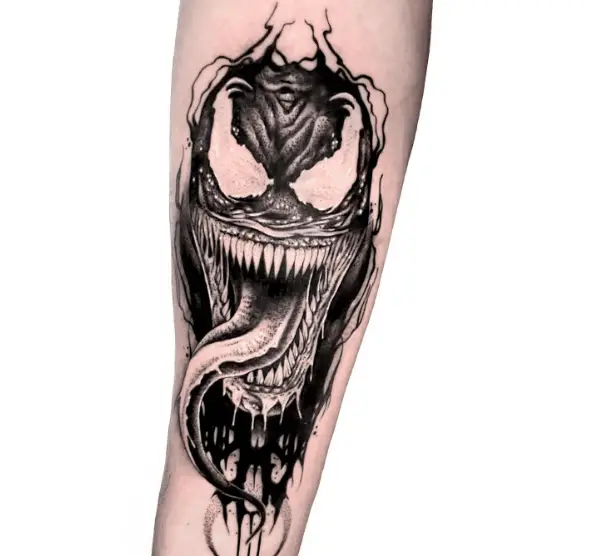 Gothic Venom Forearm Tattoo