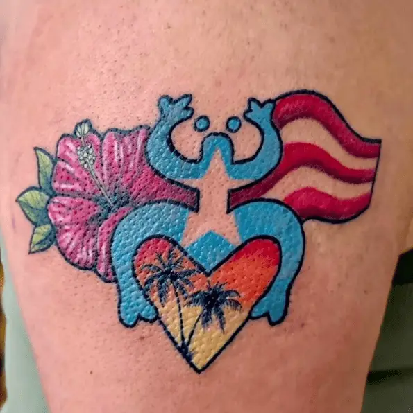 Puerto Rico Elements Tattoo