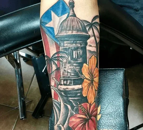 Puerto Rican Themed Tattoo Art