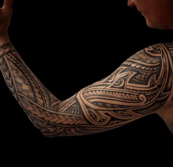Full Sleeve Hawaiian Tattoo Piece