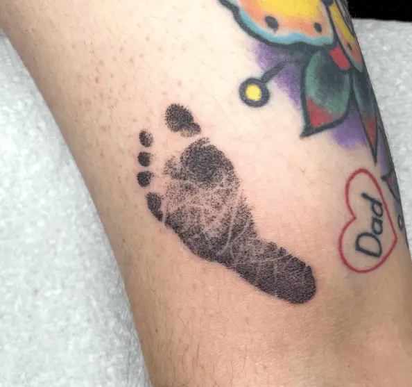 Little Baby Footprint Tattoo