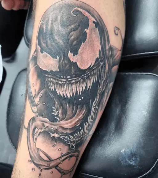 Monochromatic Venom Tattoo