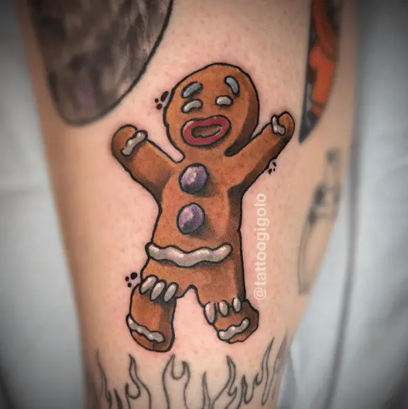 Muffin Man Christmas Tattoo 