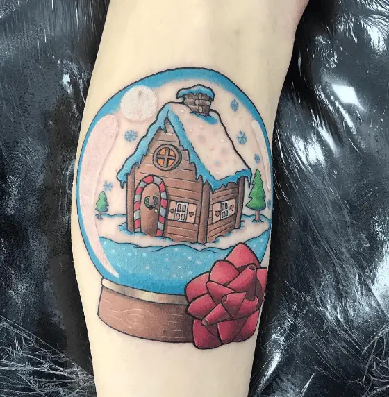 Winter Woodhouse Snow Globe Tattoo