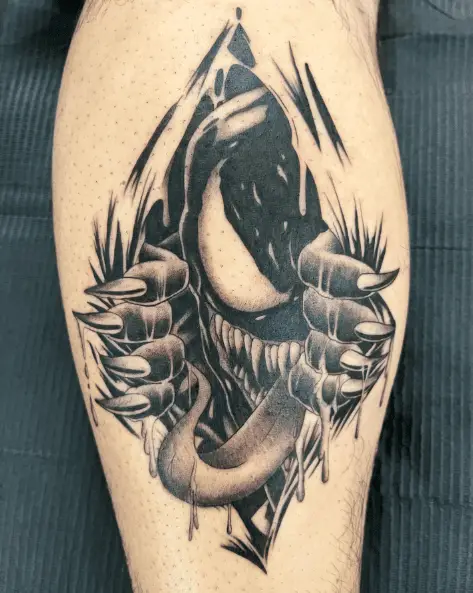 Greyish Barbaric Venom Tattoo