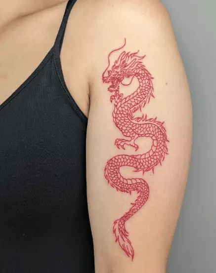 Chinese Dragon Arm Tattoo