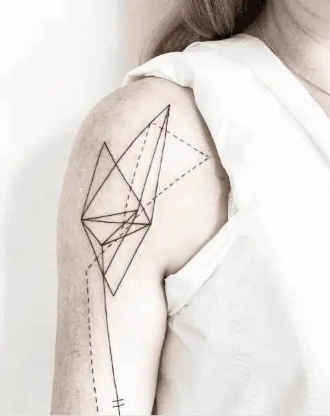 Geometric Line Arm Tattoo