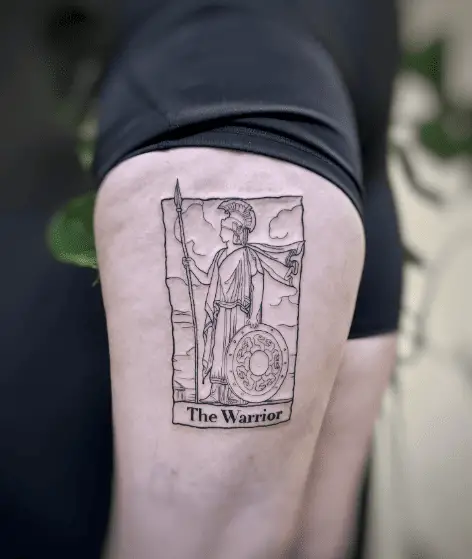 The Warrior Tarot Card Tattoo 