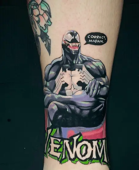 Graphical Venom with Name Tattoo
