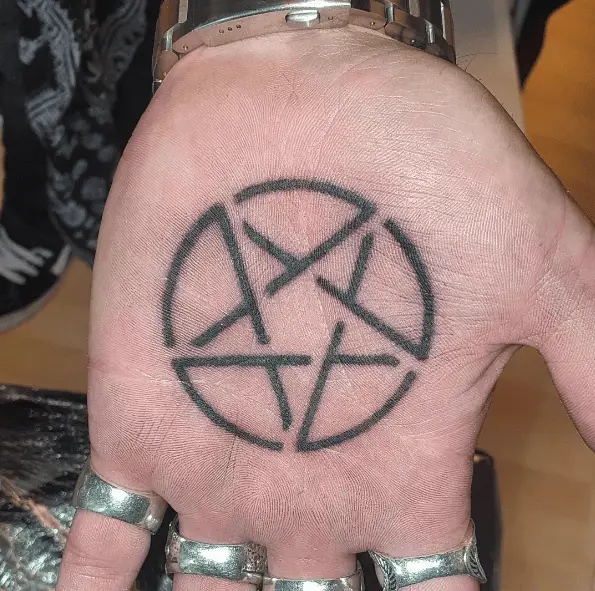 Circle Shaped Lines Symbol Tattoo