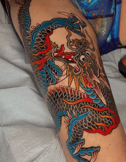 Japanese Dragon Arm Tattoo