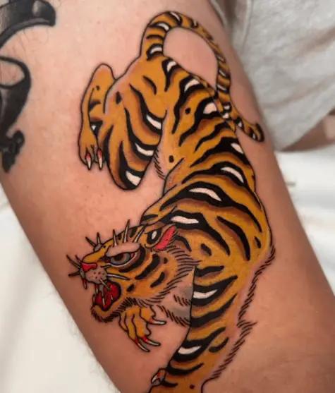 Japanese Style Tiger Tattoo