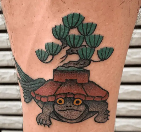 Japanese Black Turtle Tattoo