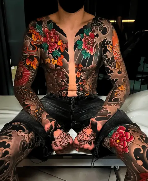 Incredible Japanese Bodysuit Tattoo