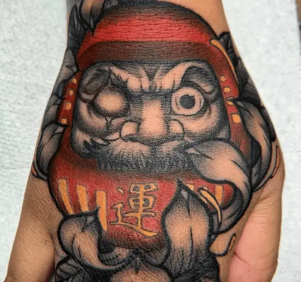 Daruma Hand Tattoo Piece 