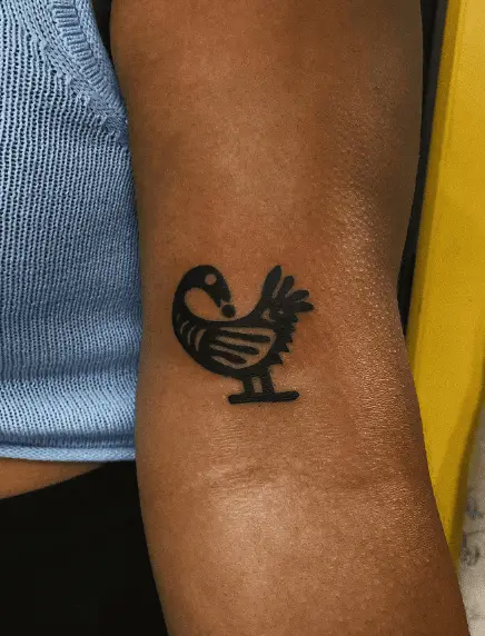 Sankofa Symbol Arm Tattoo