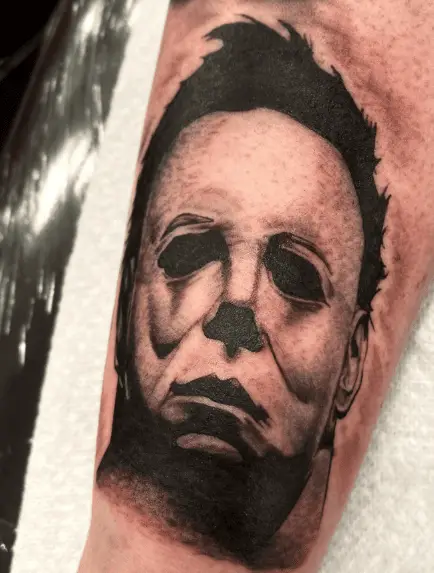 Michael Myers Portrait Style Tattoo