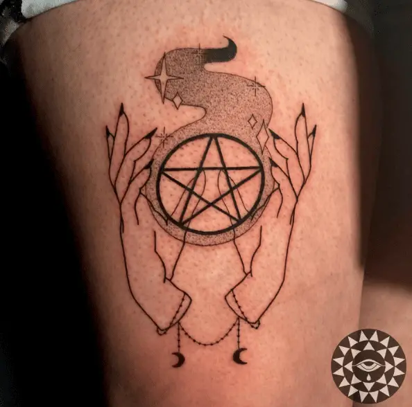 Witch Hands Spooky Tattoo