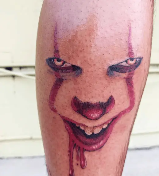 Scary Clown Smile Pennywise Tattoo