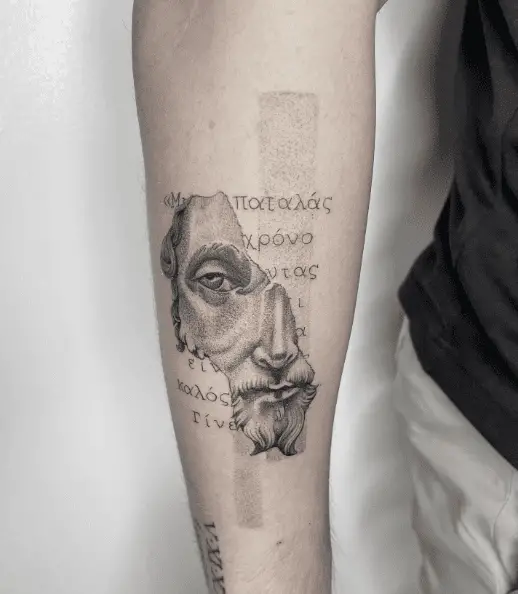 Marcus Aurelius Forearm Tattoo