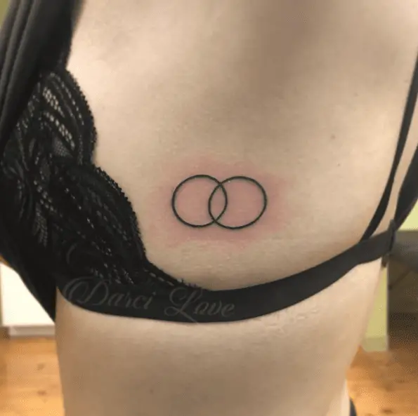 Interconnected Double Circle Tattoo