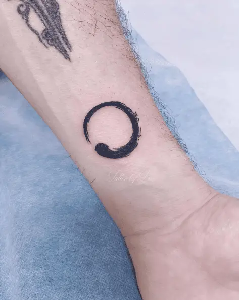 Zen Enso Circle Wrist Tattoo