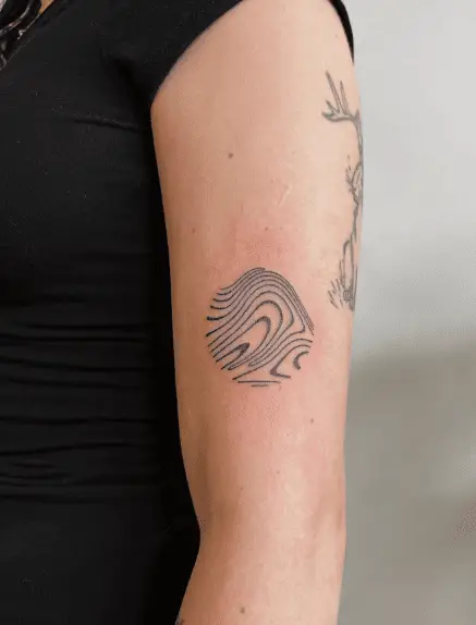 Abstract Circle Arm Tattoo