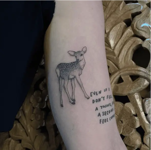 A Young Deer Arm Tattoo