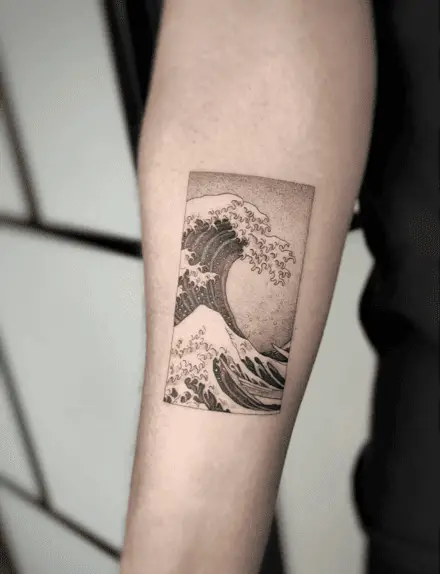 The Great Wave off Kanagawa Arm Tattoo